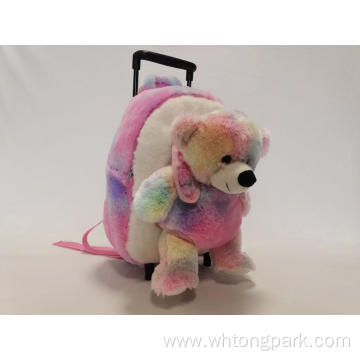 Plush Bear Trolley Backpack